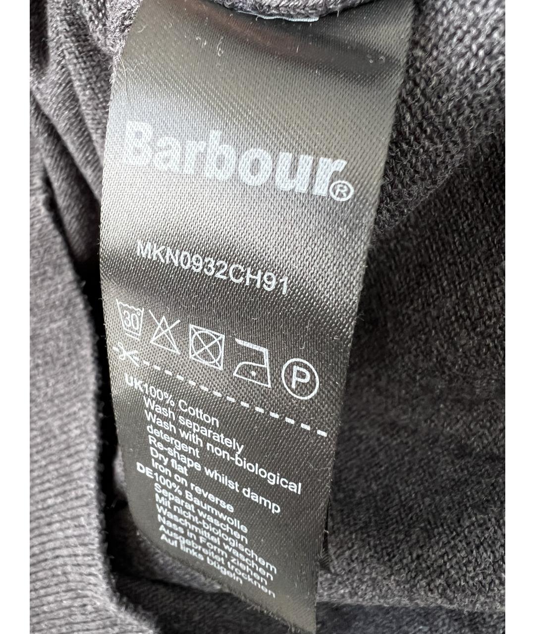 BARBOUR Серый хлопковый джемпер / свитер, фото 4