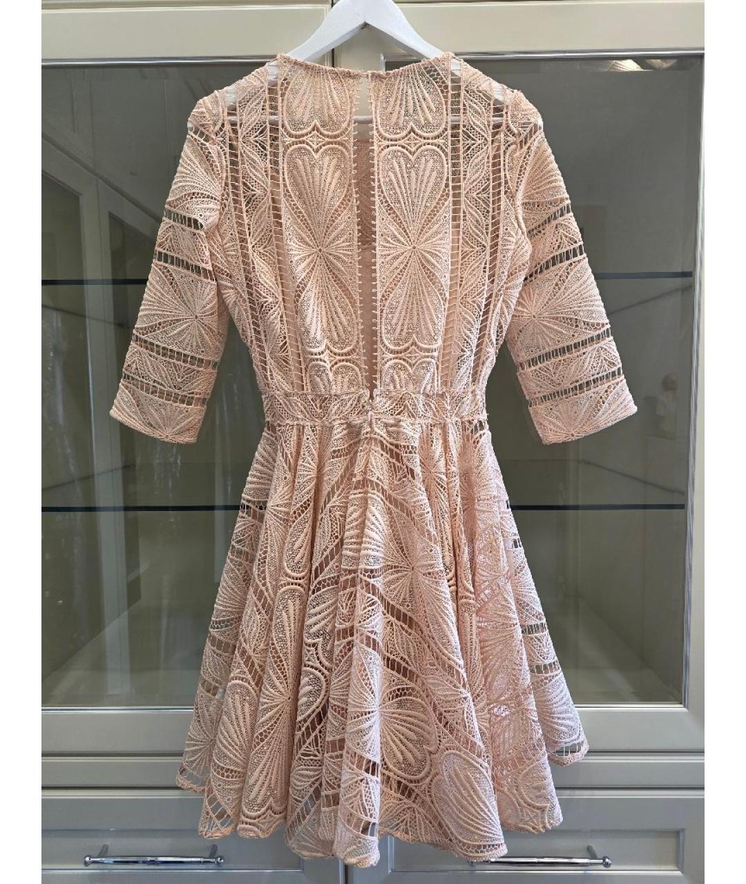 MAJE Розовое полиэстеровое коктейльное платье, фото 2