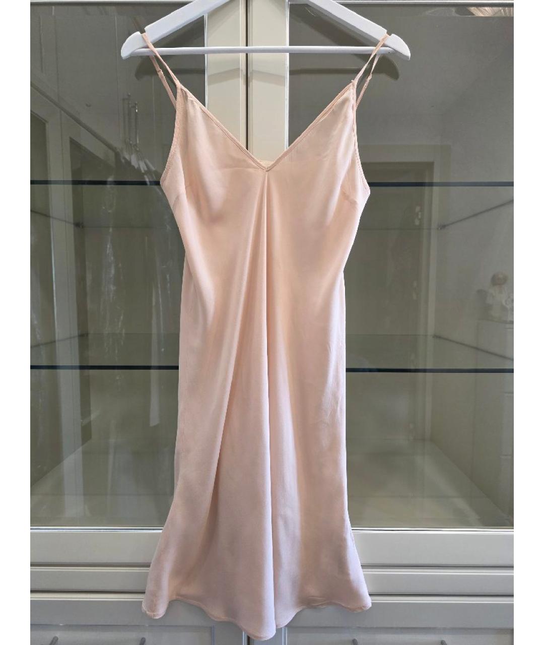 MAJE Розовое полиэстеровое коктейльное платье, фото 6