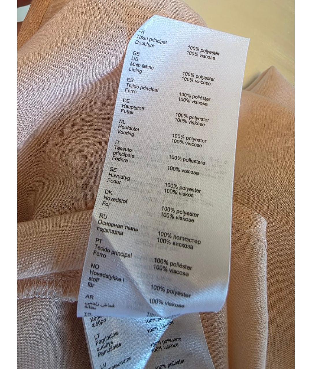 MAJE Розовое полиэстеровое коктейльное платье, фото 9