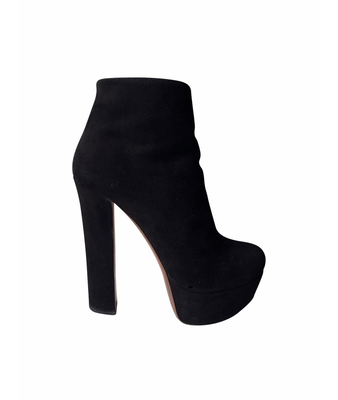 ALAIA Черные замшевые ботильоны, фото 1