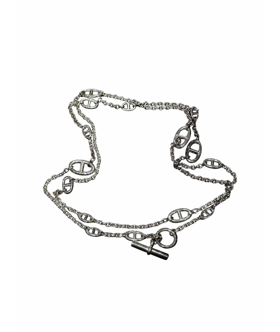 HERMES Серебряное серебряное колье, фото 1