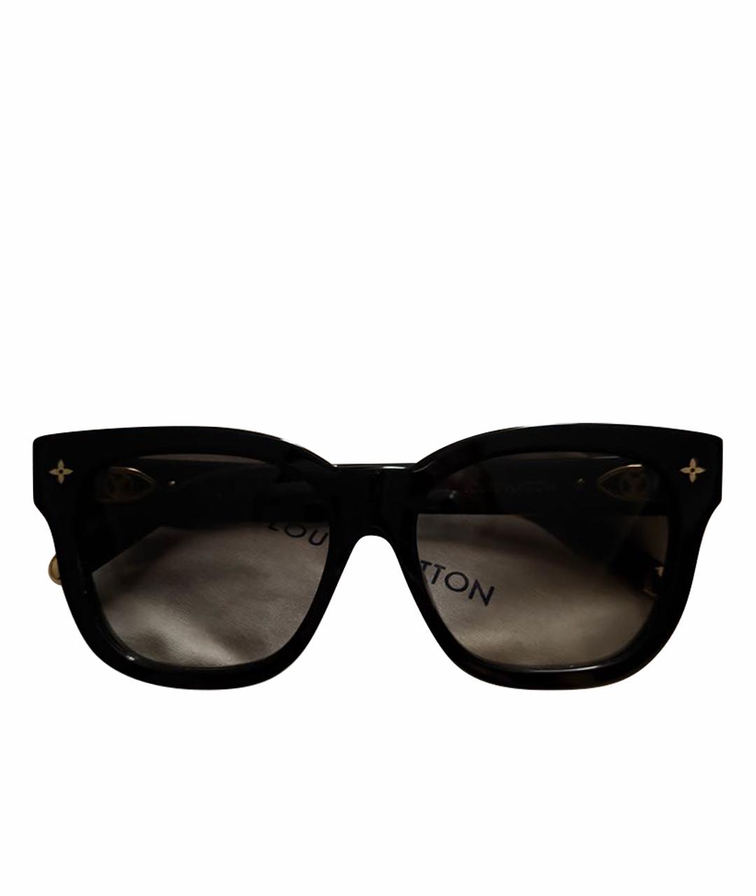 LOUIS VUITTON Черные пластиковые солнцезащитные очки, фото 1
