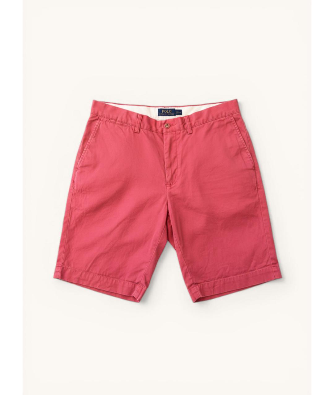 RALPH LAUREN Коралловые хлопковые шорты, фото 7