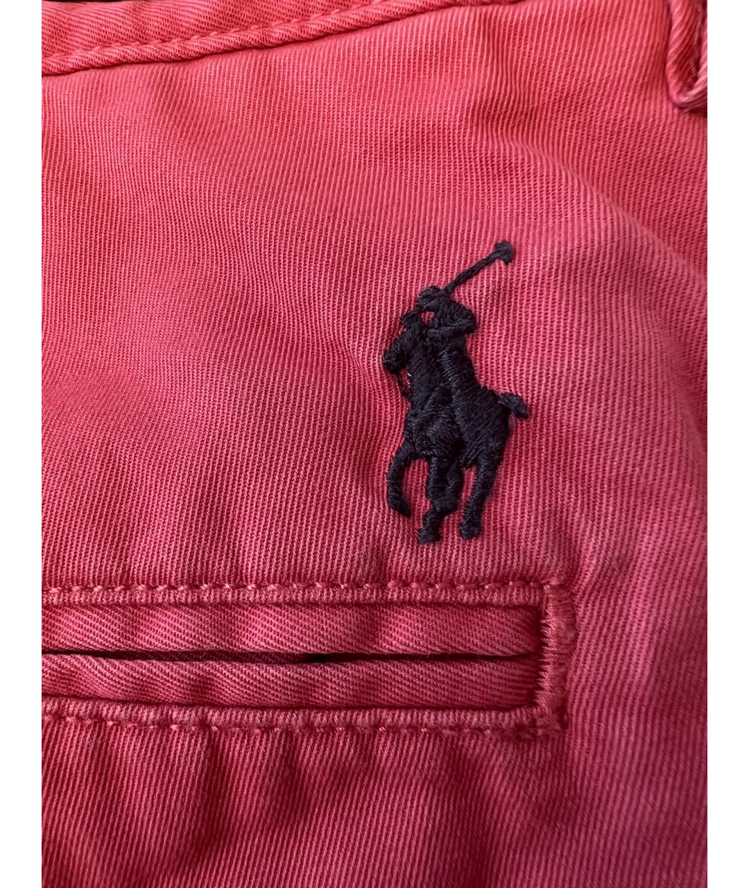 RALPH LAUREN Коралловые хлопковые шорты, фото 3