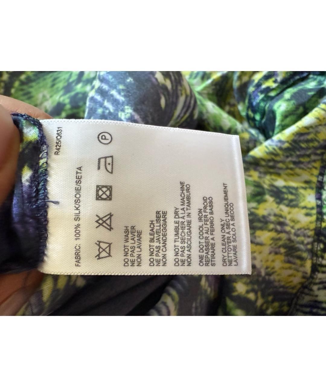 PAUL SMITH Мульти шелковое повседневное платье, фото 5