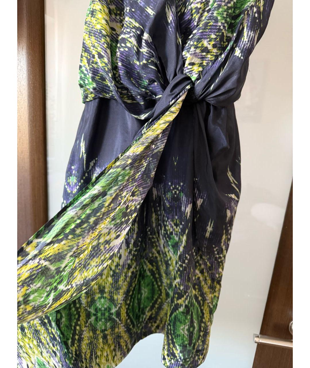 PAUL SMITH Мульти шелковое повседневное платье, фото 6