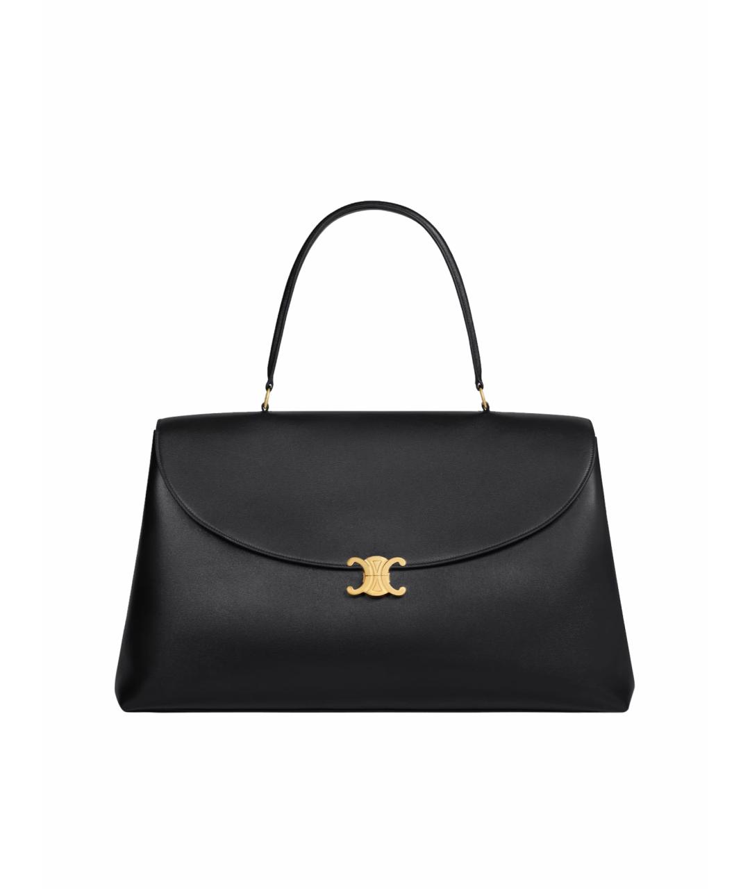 CELINE Черная кожаная сумка тоут, фото 1