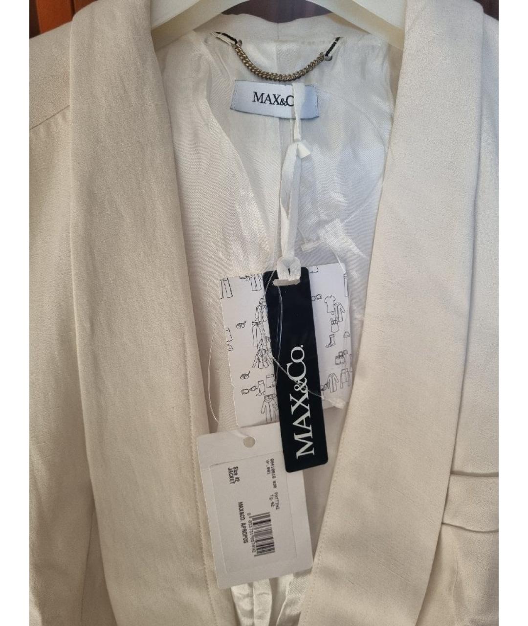 MAX&CO Бежевый жакет/пиджак, фото 3