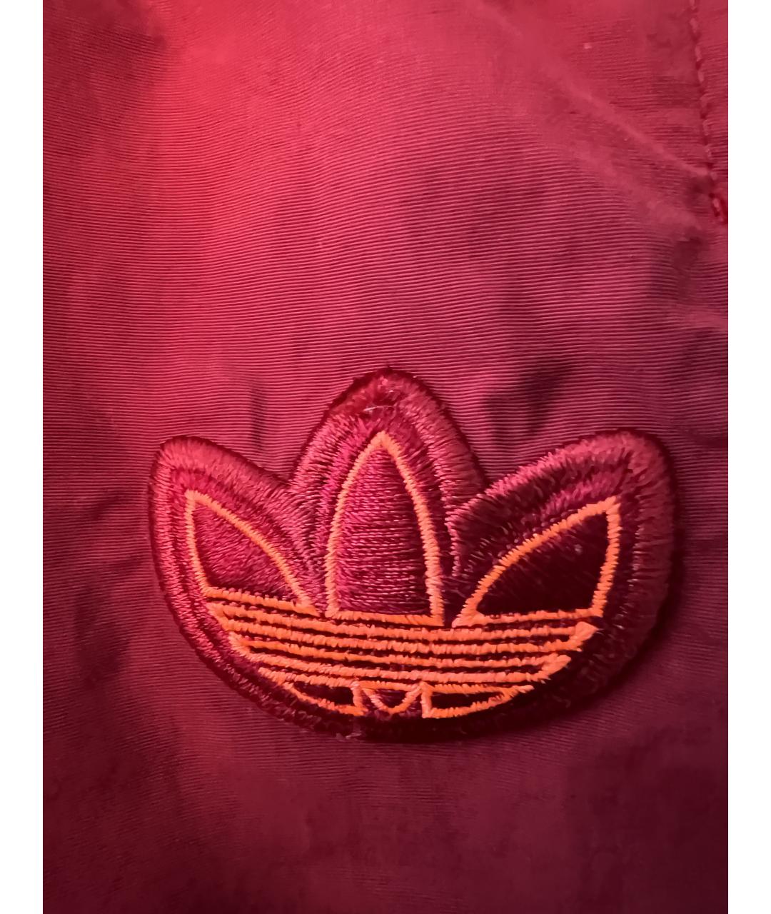 ADIDAS Бордовые полиамидовые повседневные брюки, фото 4