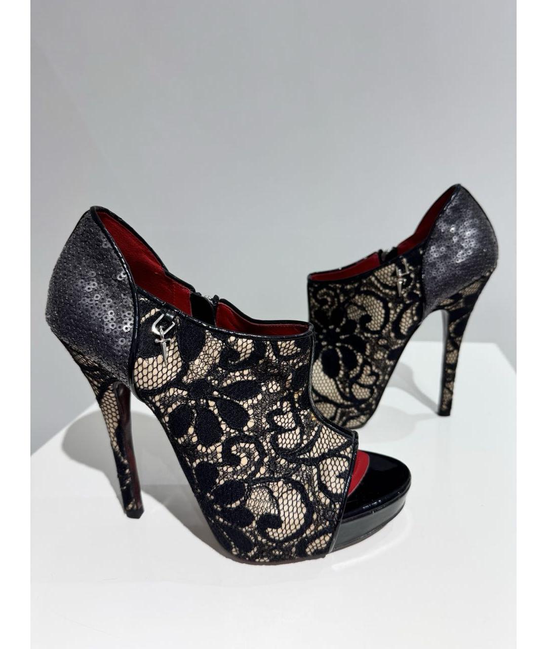 CESARE PACIOTTI Черные кожаные туфли, фото 2