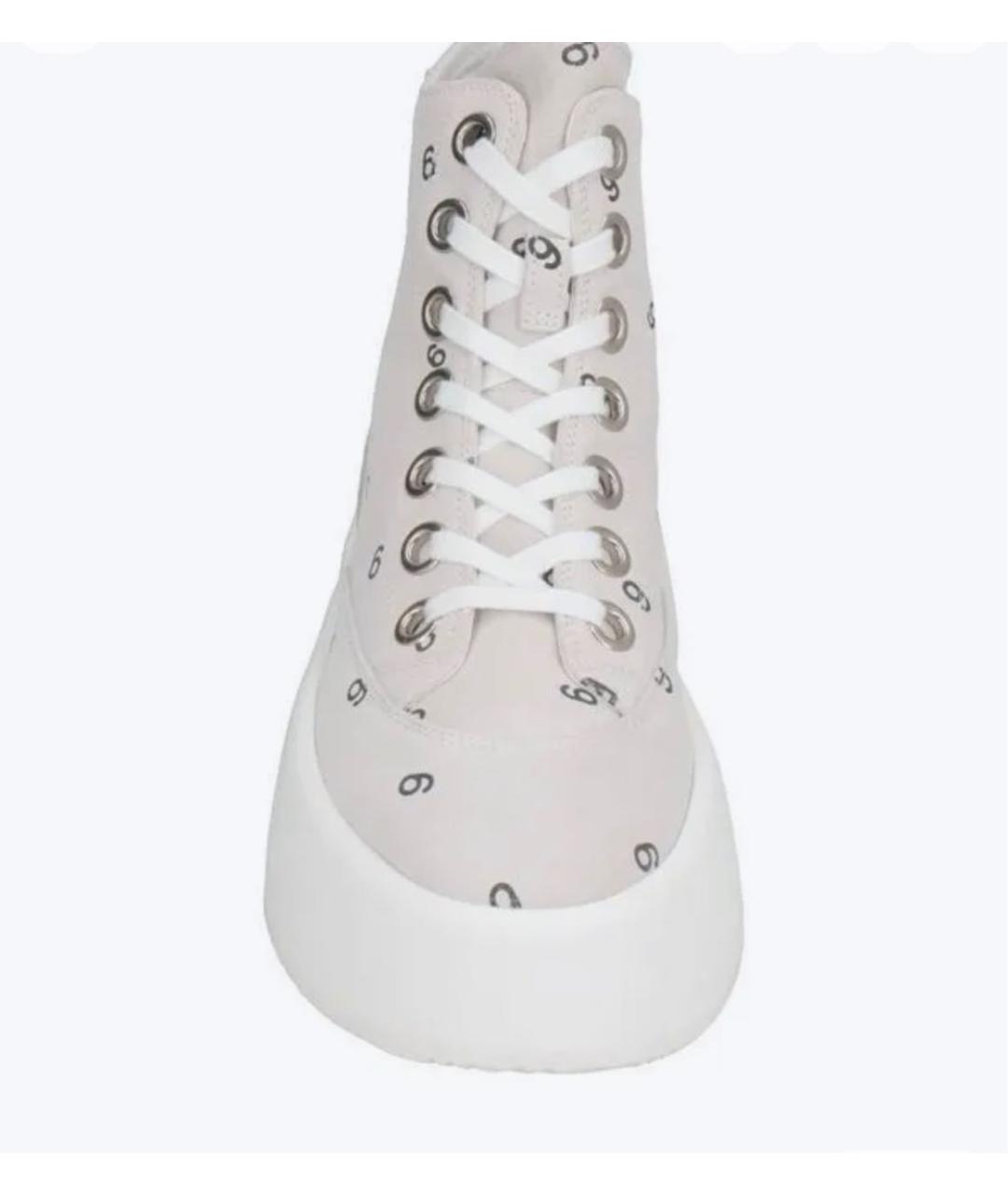 MM6 MAISON MARGIELA Белые замшевые кеды, фото 4