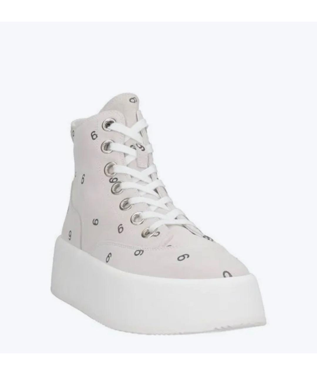 MM6 MAISON MARGIELA Белые замшевые кеды, фото 2