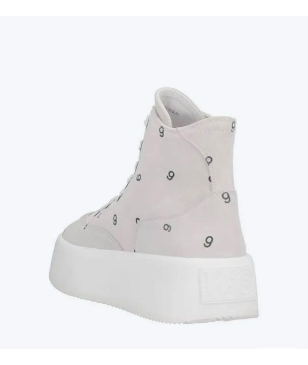 MM6 MAISON MARGIELA Белые замшевые кеды, фото 3