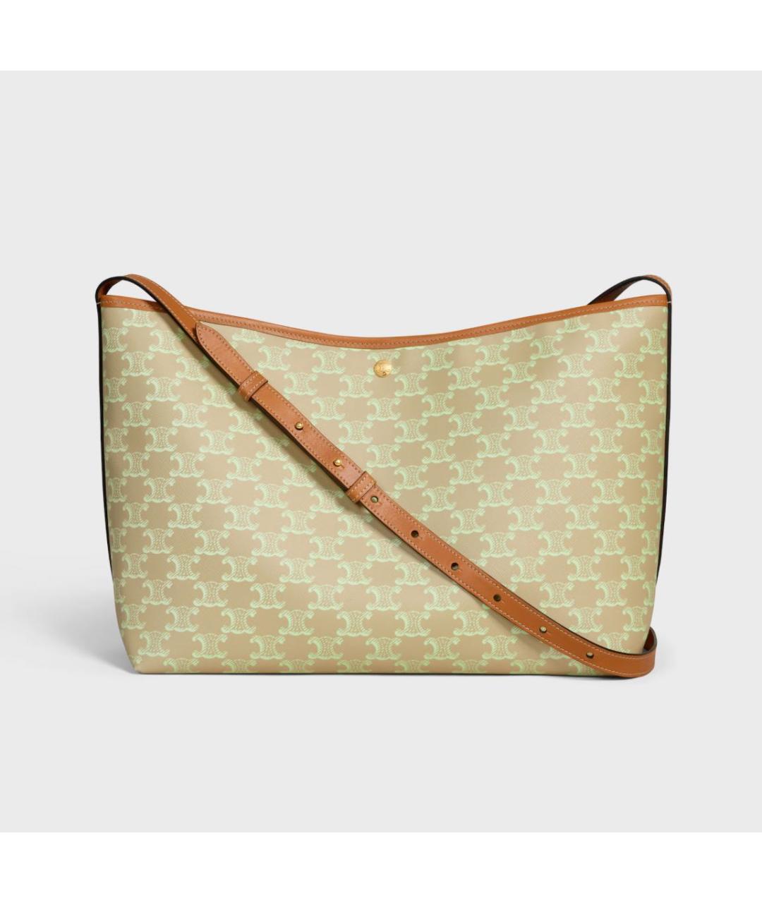 CELINE Зеленая сумка тоут, фото 4