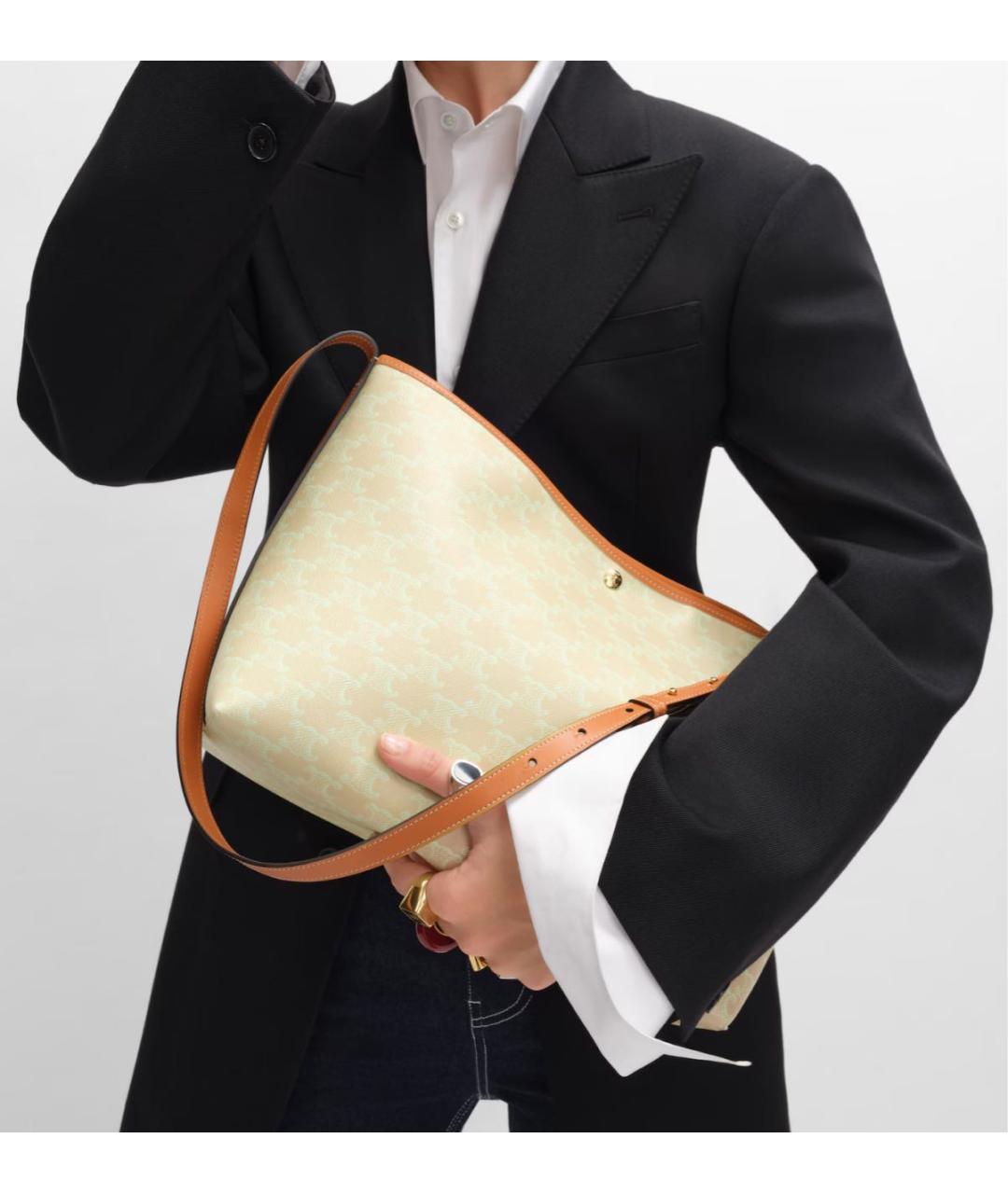 CELINE Зеленая сумка тоут, фото 3