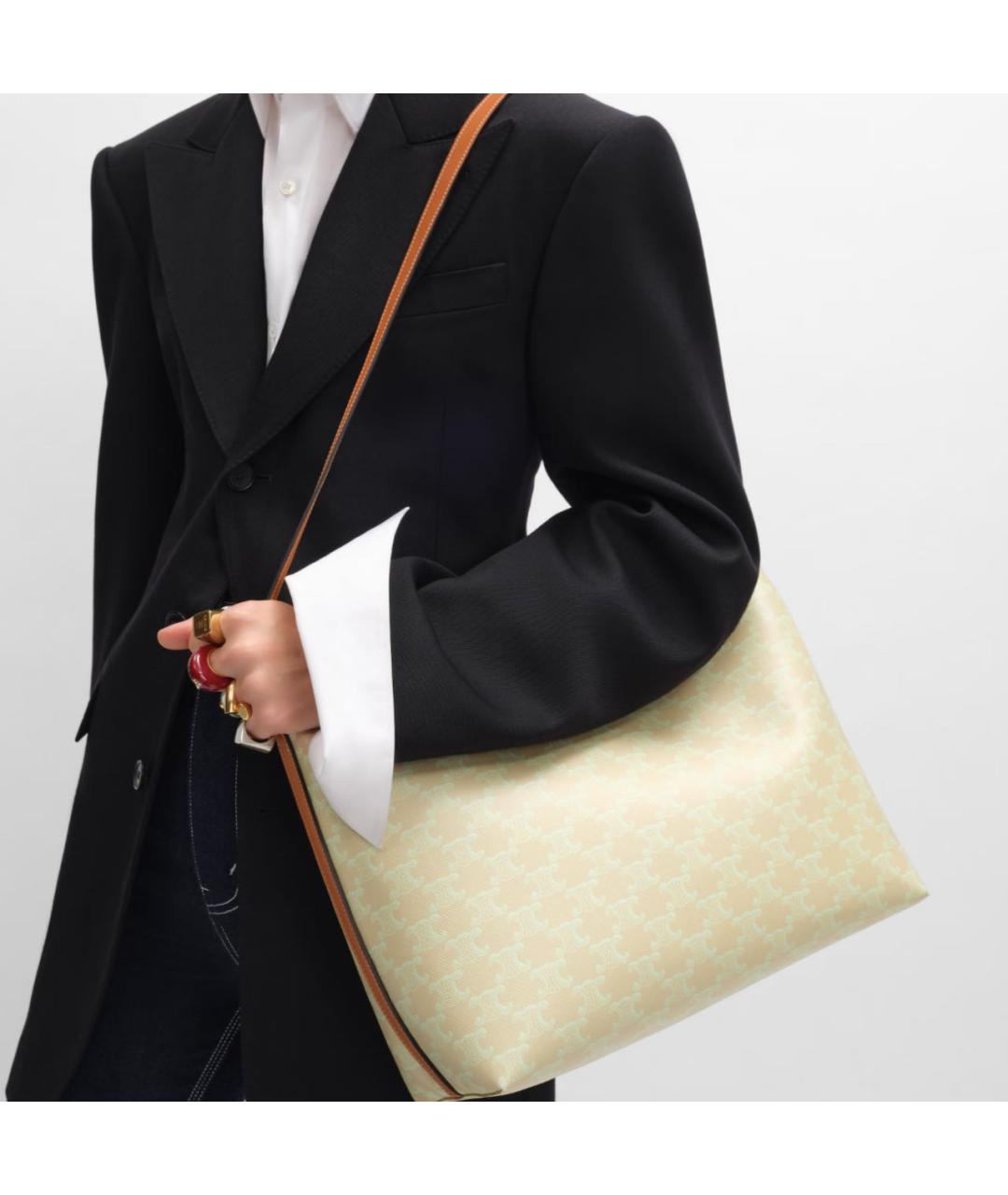 CELINE Зеленая сумка тоут, фото 2