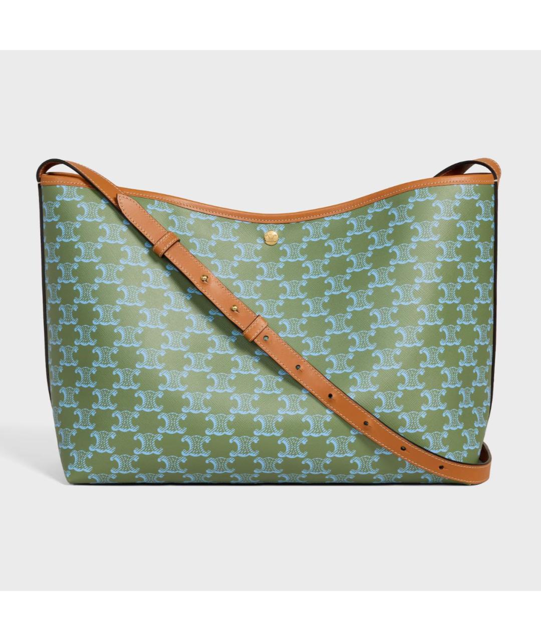 CELINE Хаки сумка тоут, фото 3