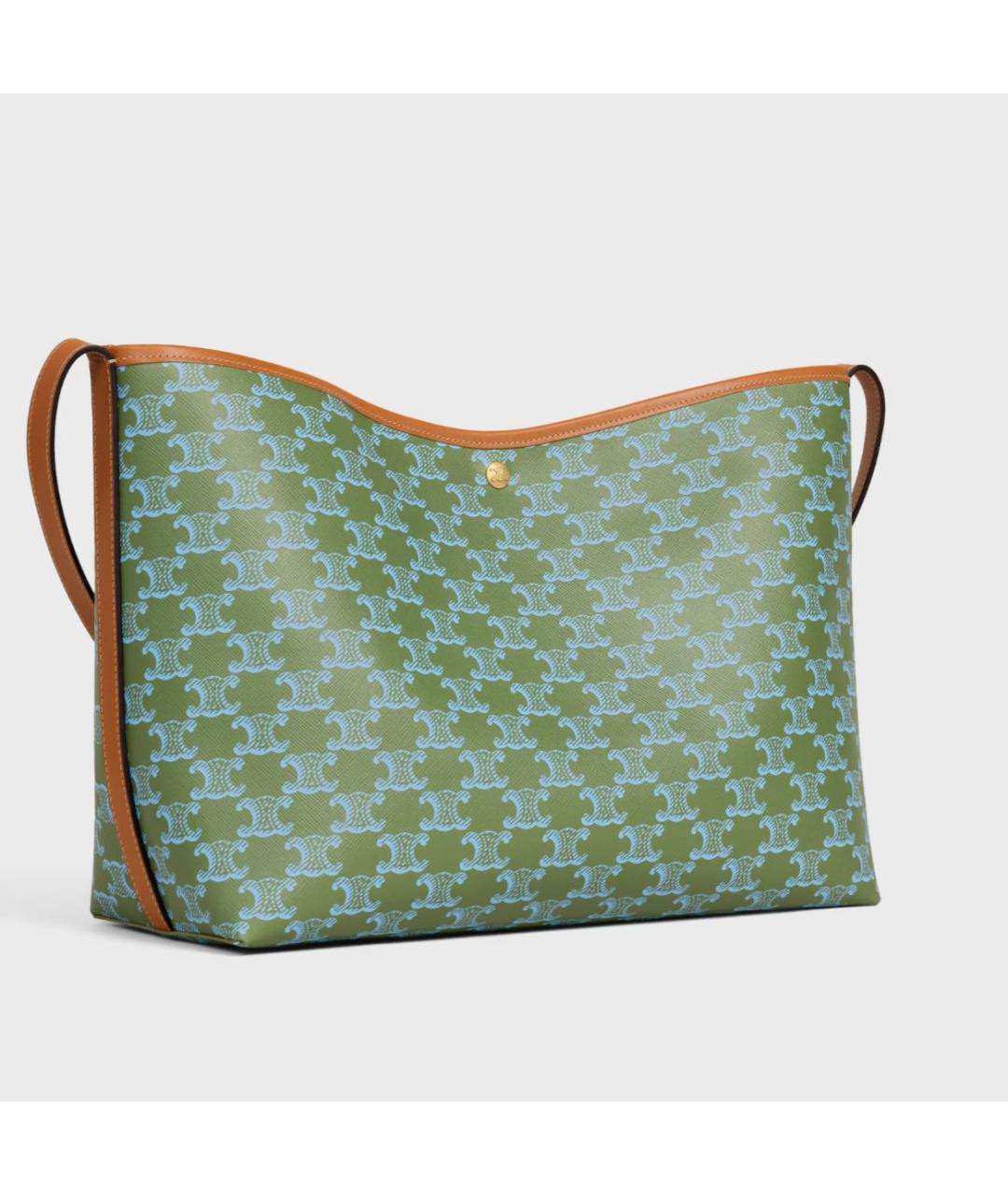 CELINE Хаки сумка тоут, фото 4