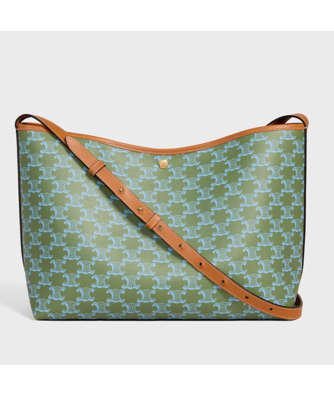 CELINE Хаки сумка тоут, фото 5