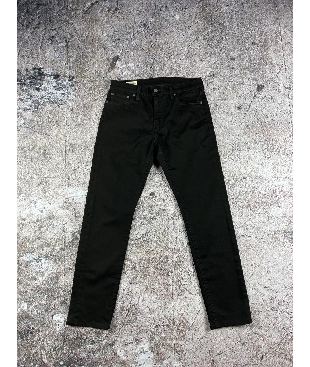 LEVI'S Черные хлопковые прямые джинсы, фото 9