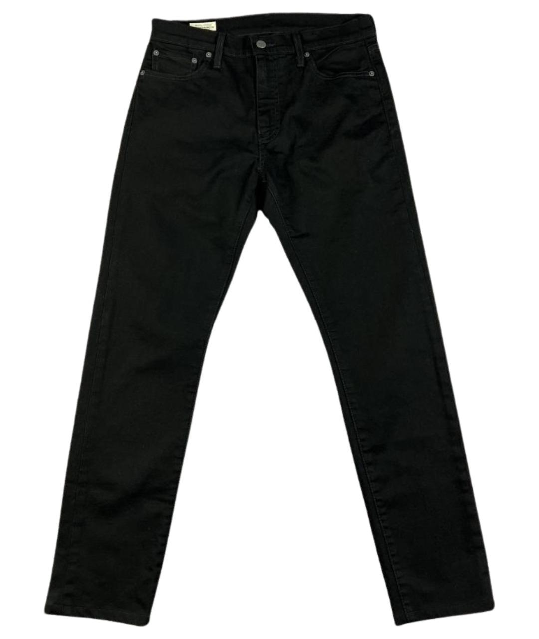 LEVI'S Черные хлопковые прямые джинсы, фото 1