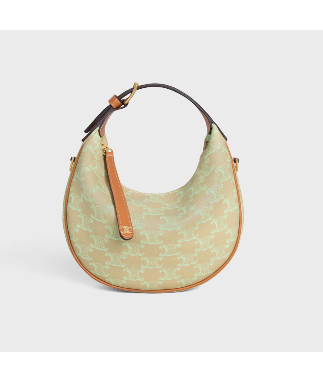 CELINE Зеленая сумка через плечо, фото 4