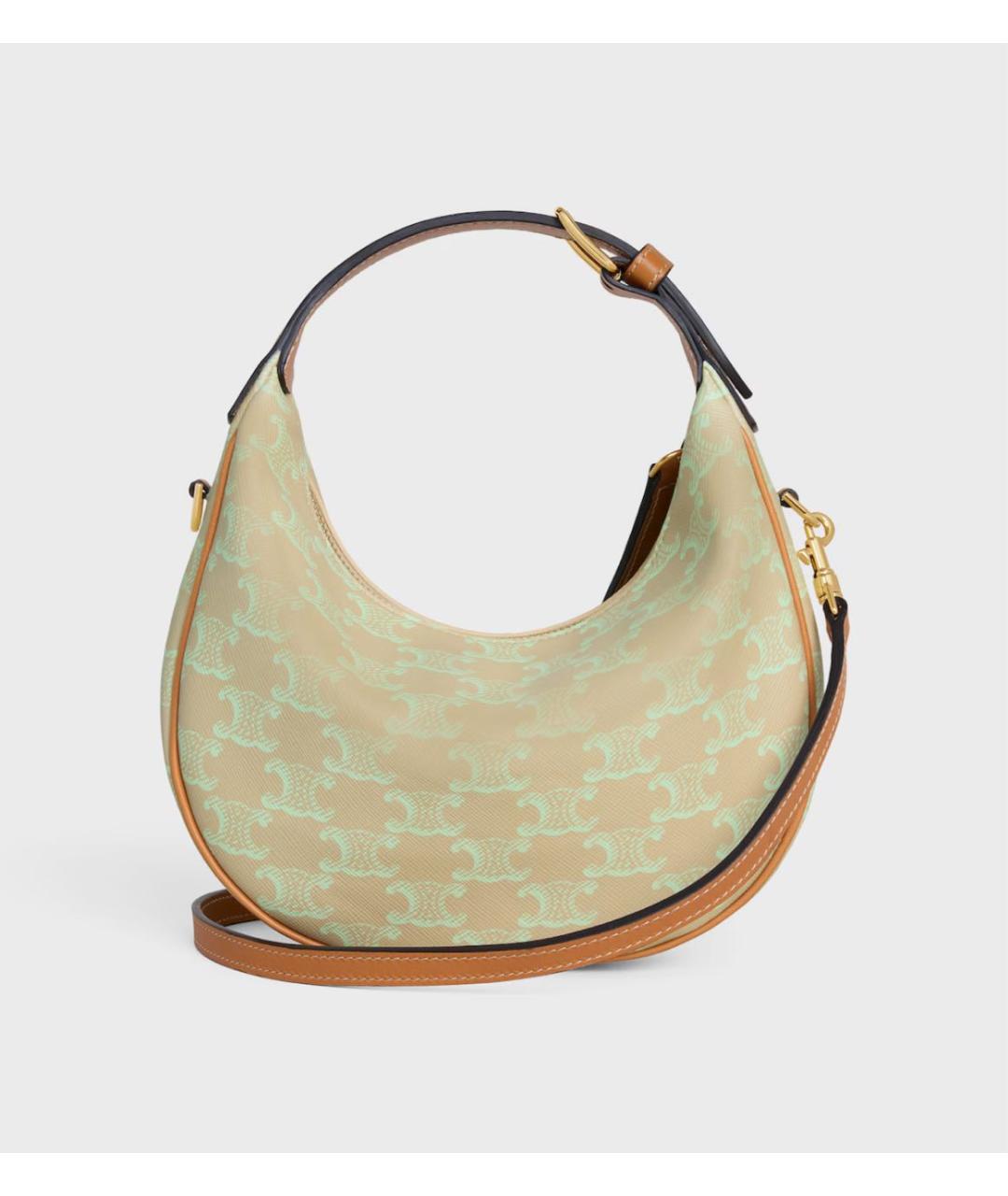 CELINE Зеленая сумка через плечо, фото 3