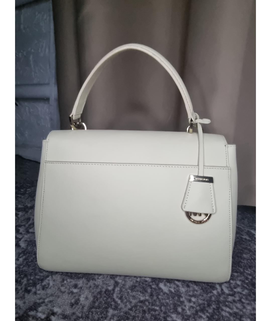 MICHAEL KORS Белая сумка с короткими ручками из искусственной кожи, фото 2