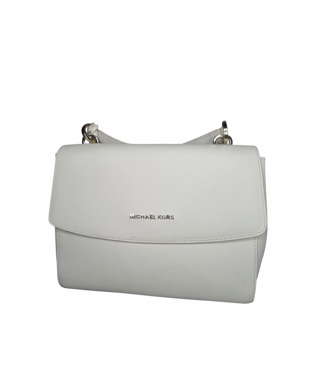 MICHAEL KORS Белая сумка с короткими ручками из искусственной кожи, фото 1