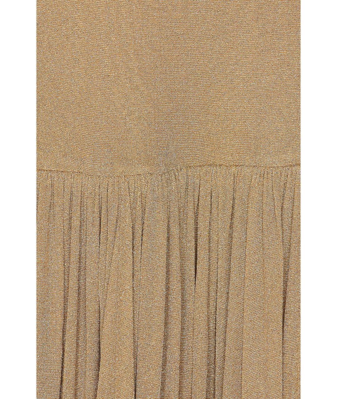 ZIMMERMANN Золотое вискозное вечернее платье, фото 5