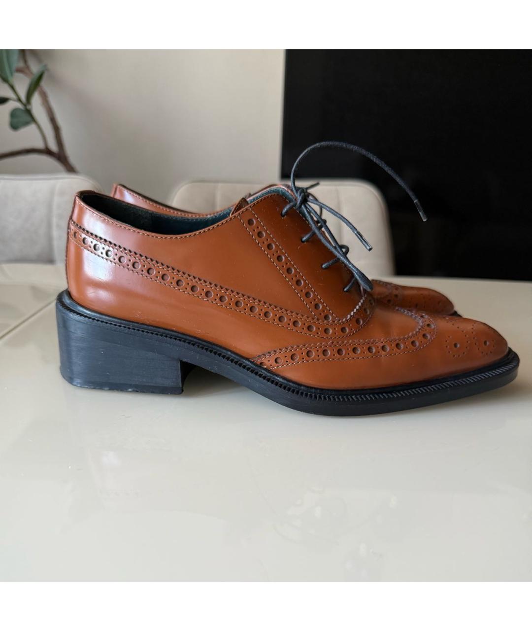 MULBERRY Коричневые кожаные брогги и оксфорды, фото 7