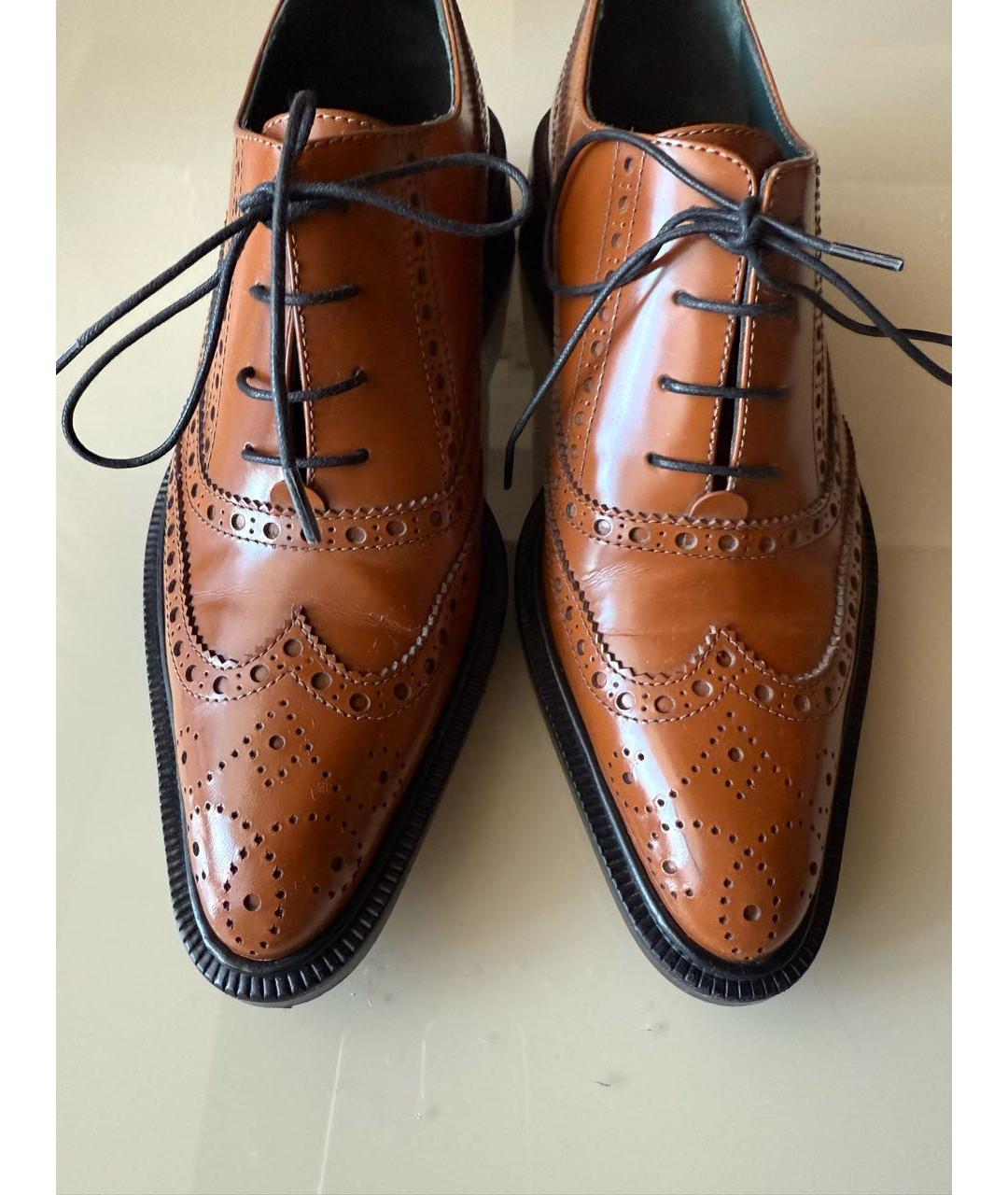 MULBERRY Коричневые кожаные брогги и оксфорды, фото 2