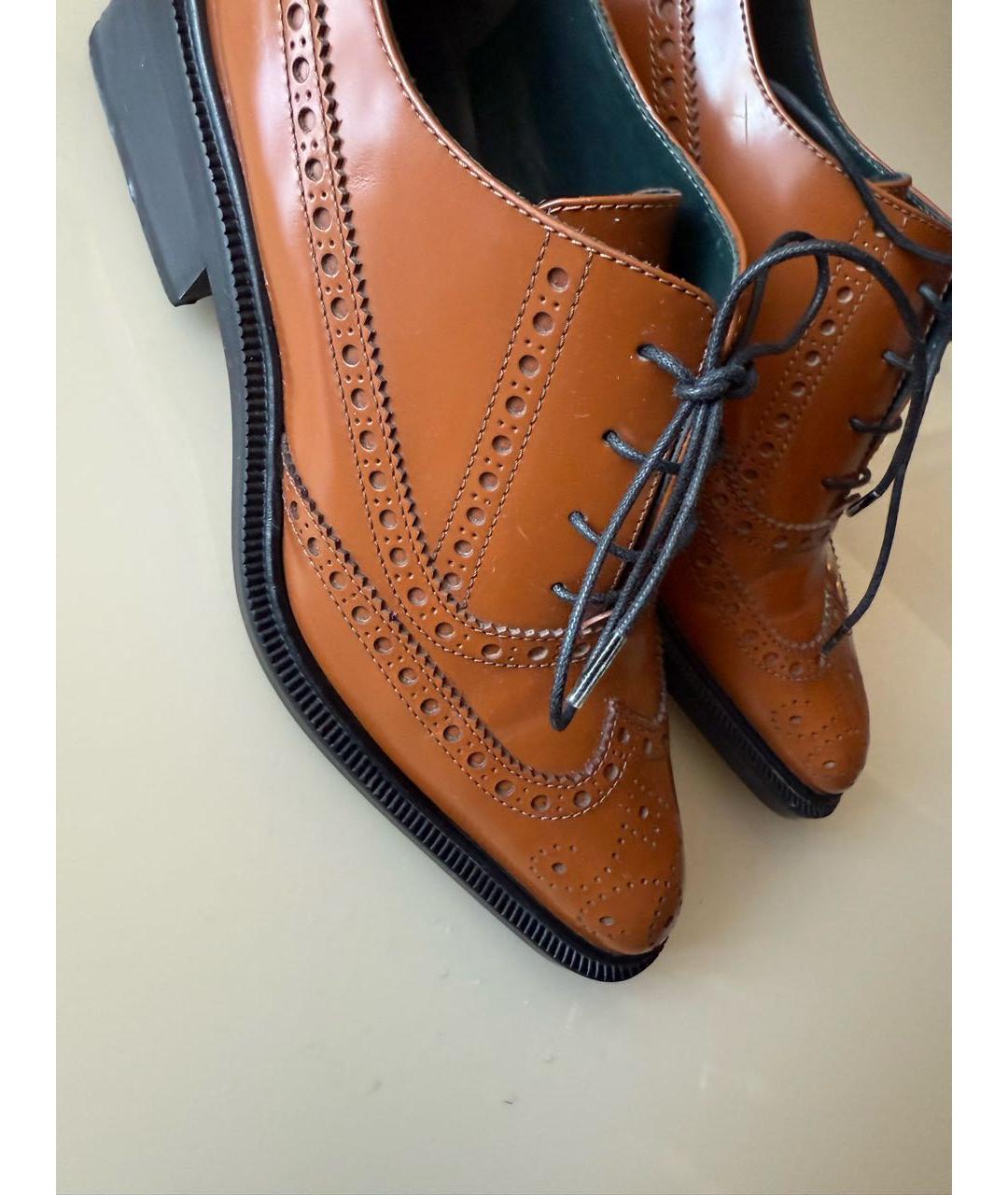 MULBERRY Коричневые кожаные брогги и оксфорды, фото 5