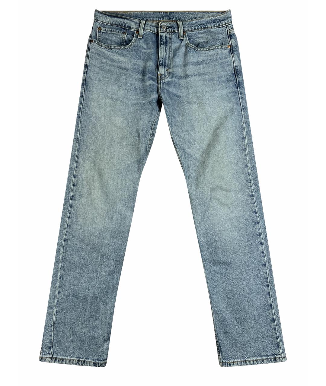LEVI'S Голубые хлопковые прямые джинсы, фото 1