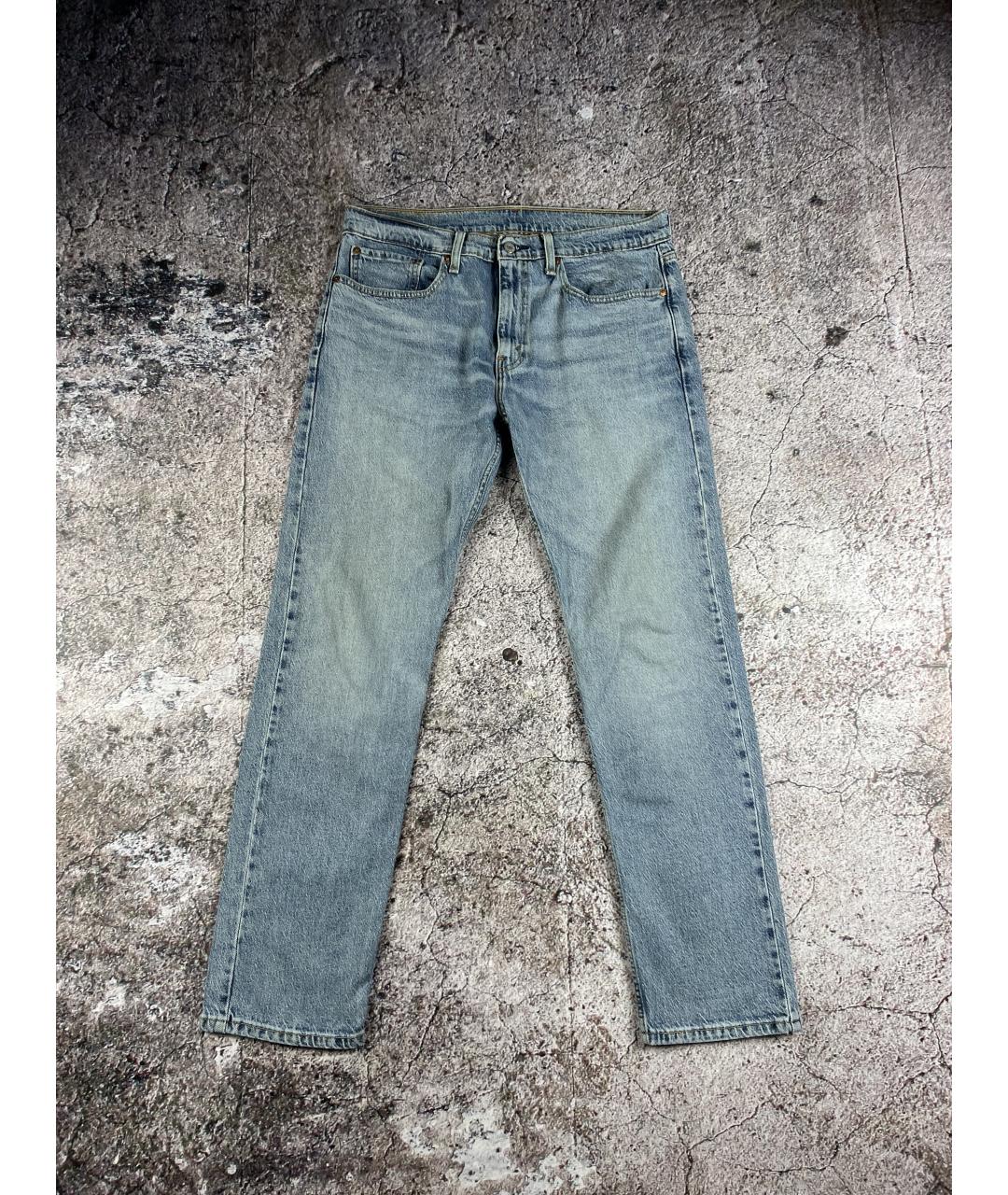 LEVI'S Голубые хлопковые прямые джинсы, фото 9
