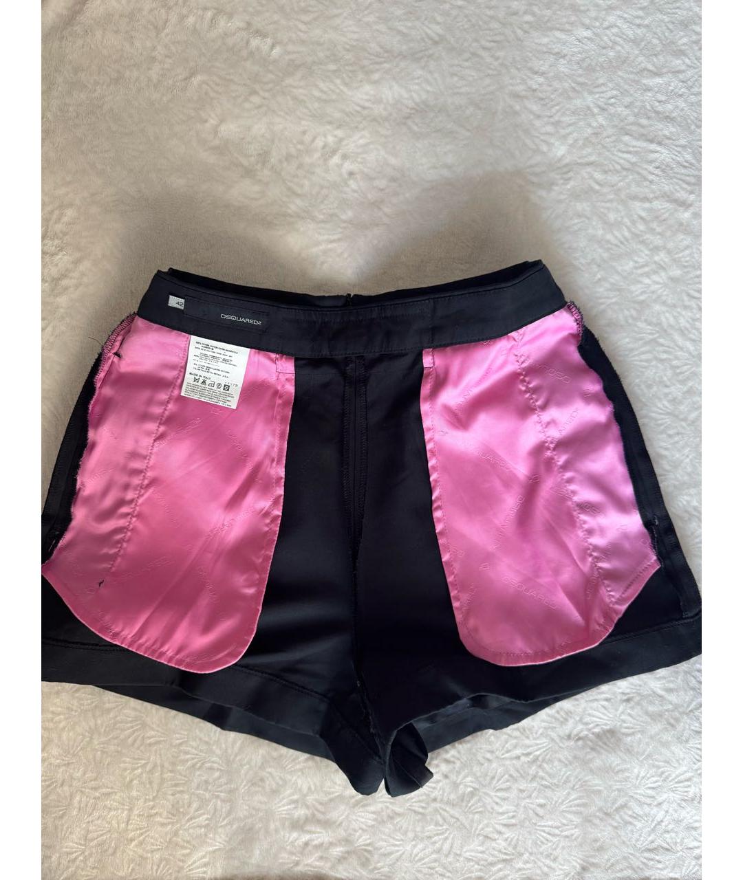 DSQUARED2 Черные шелковые шорты, фото 6
