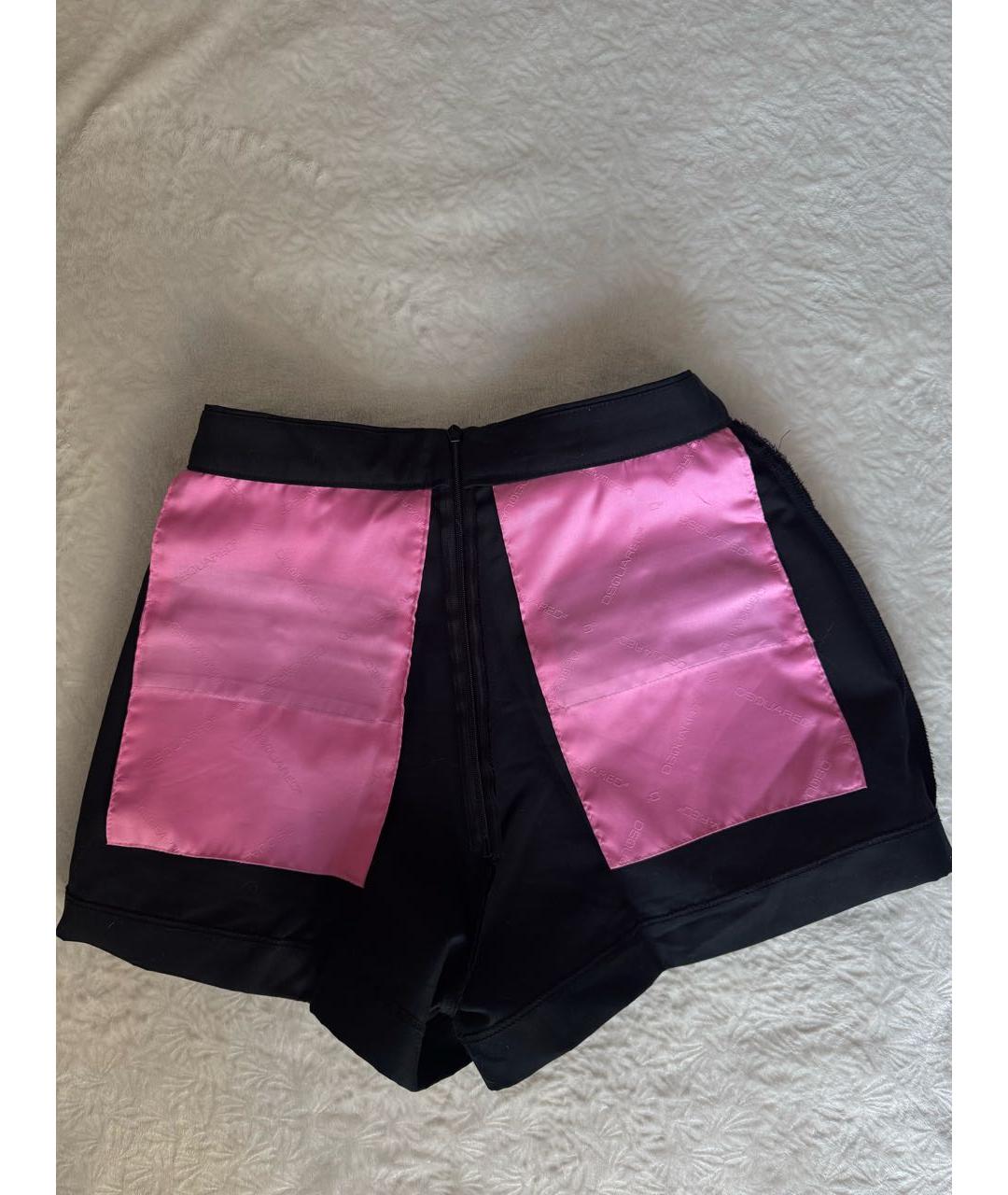 DSQUARED2 Черные шелковые шорты, фото 7