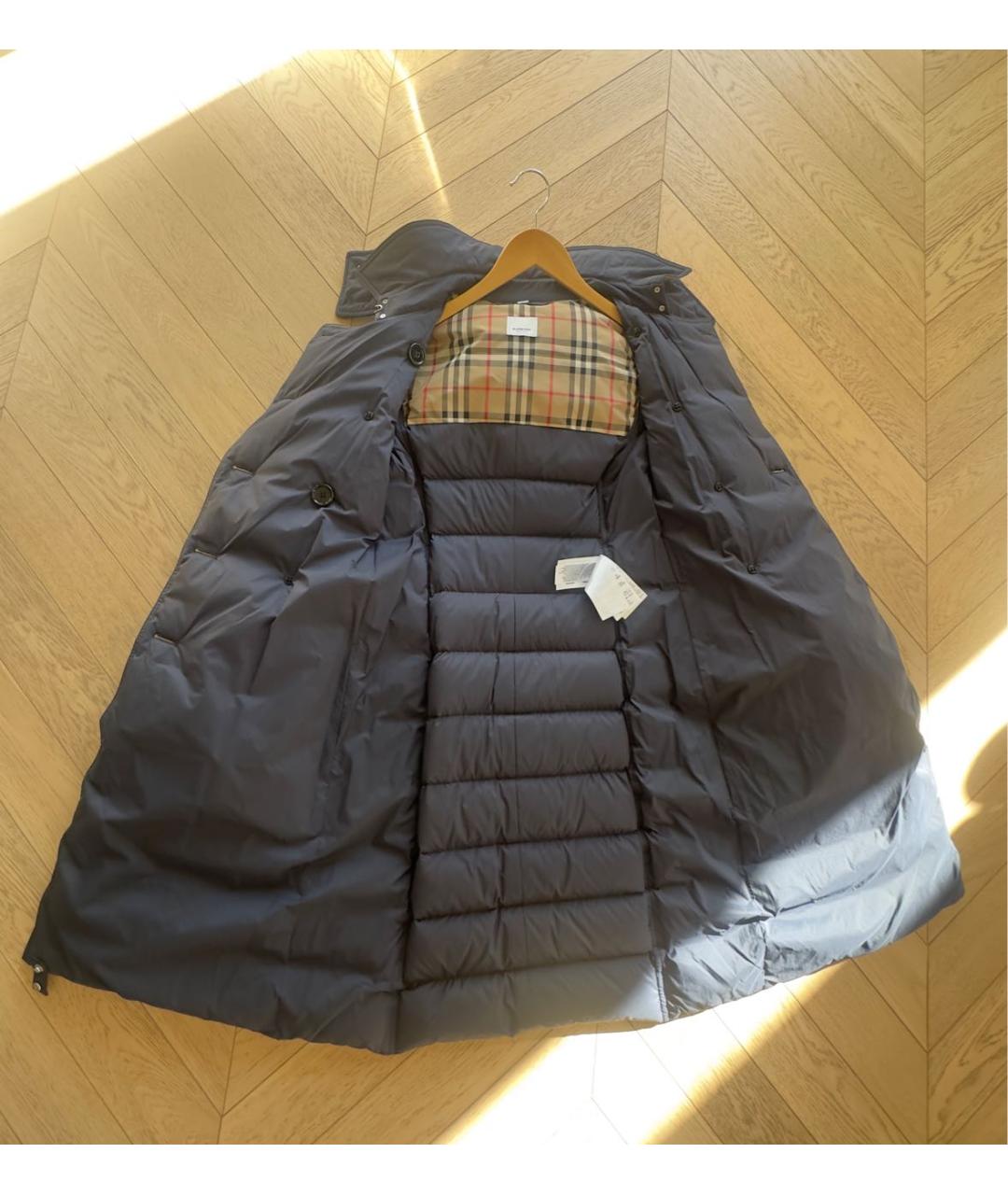 BURBERRY Темно-синий пуховик, фото 5