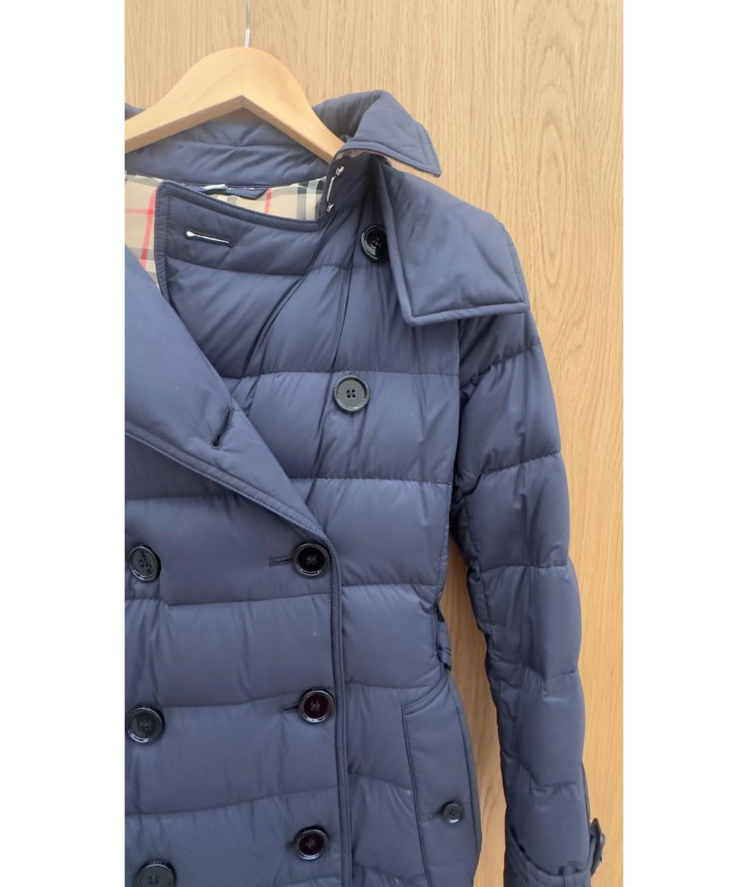 BURBERRY Темно-синий пуховик, фото 3
