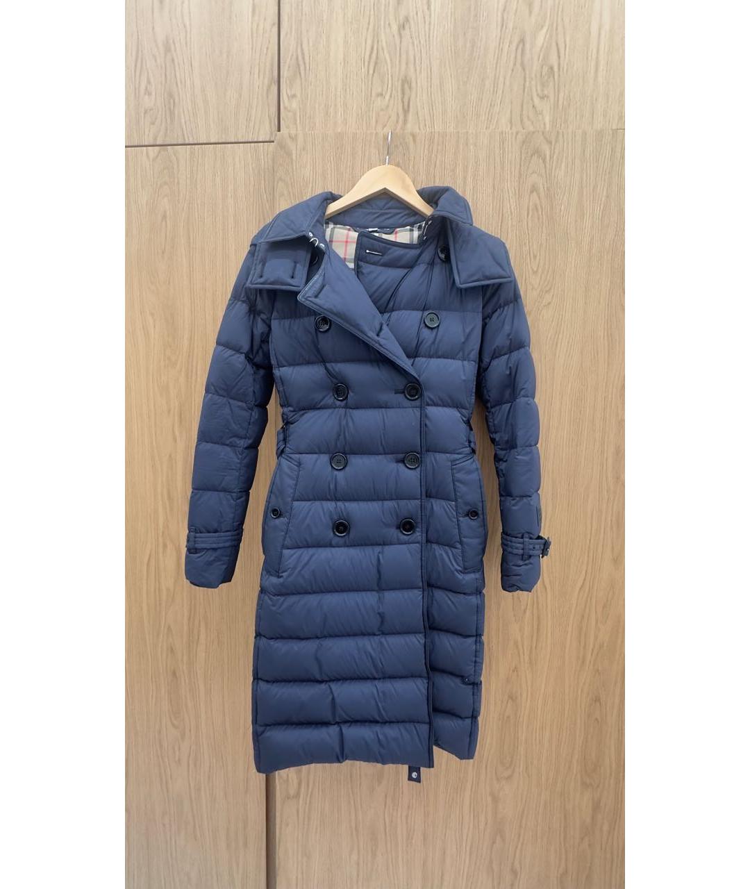 BURBERRY Темно-синий пуховик, фото 2