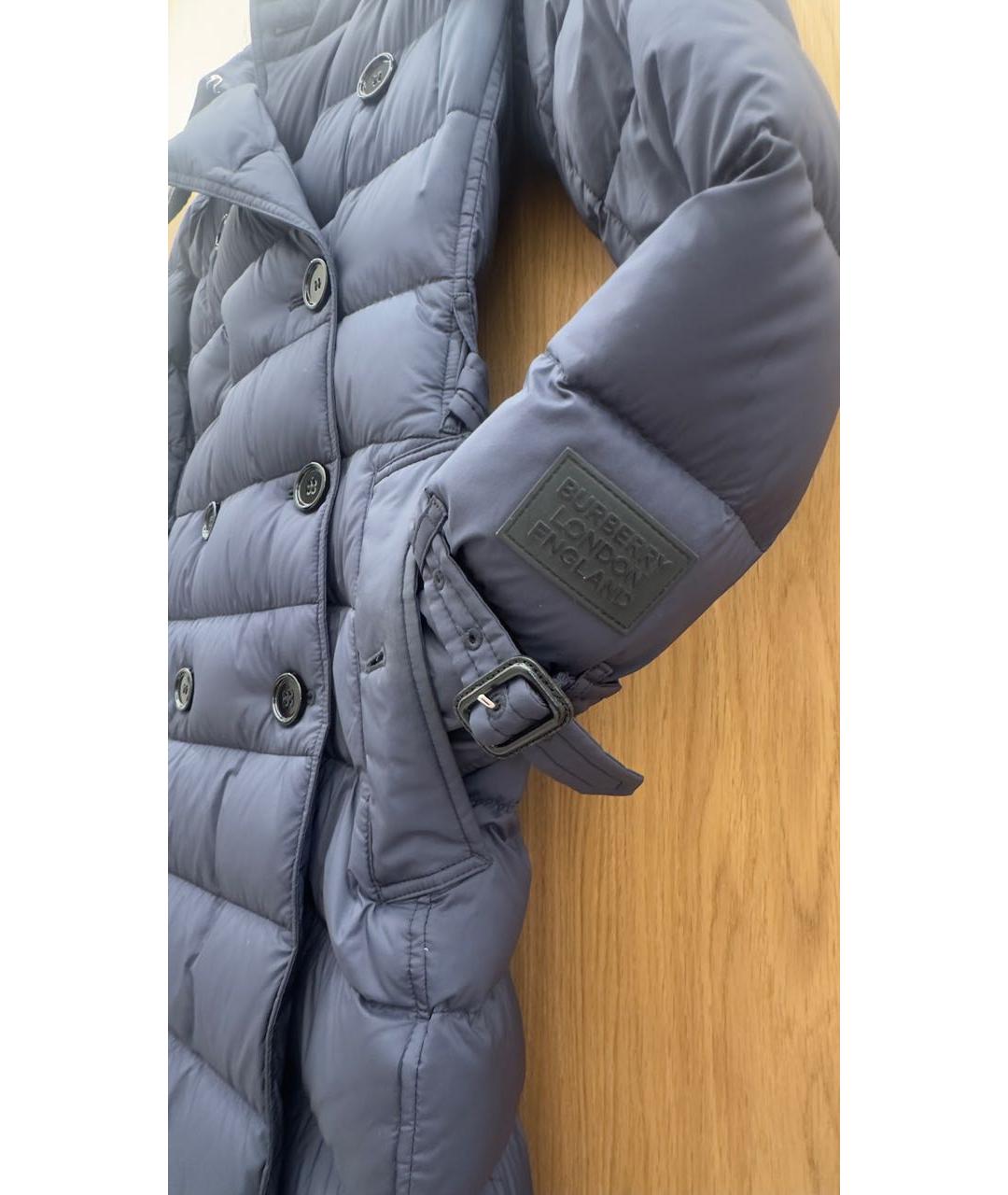BURBERRY Темно-синий пуховик, фото 7