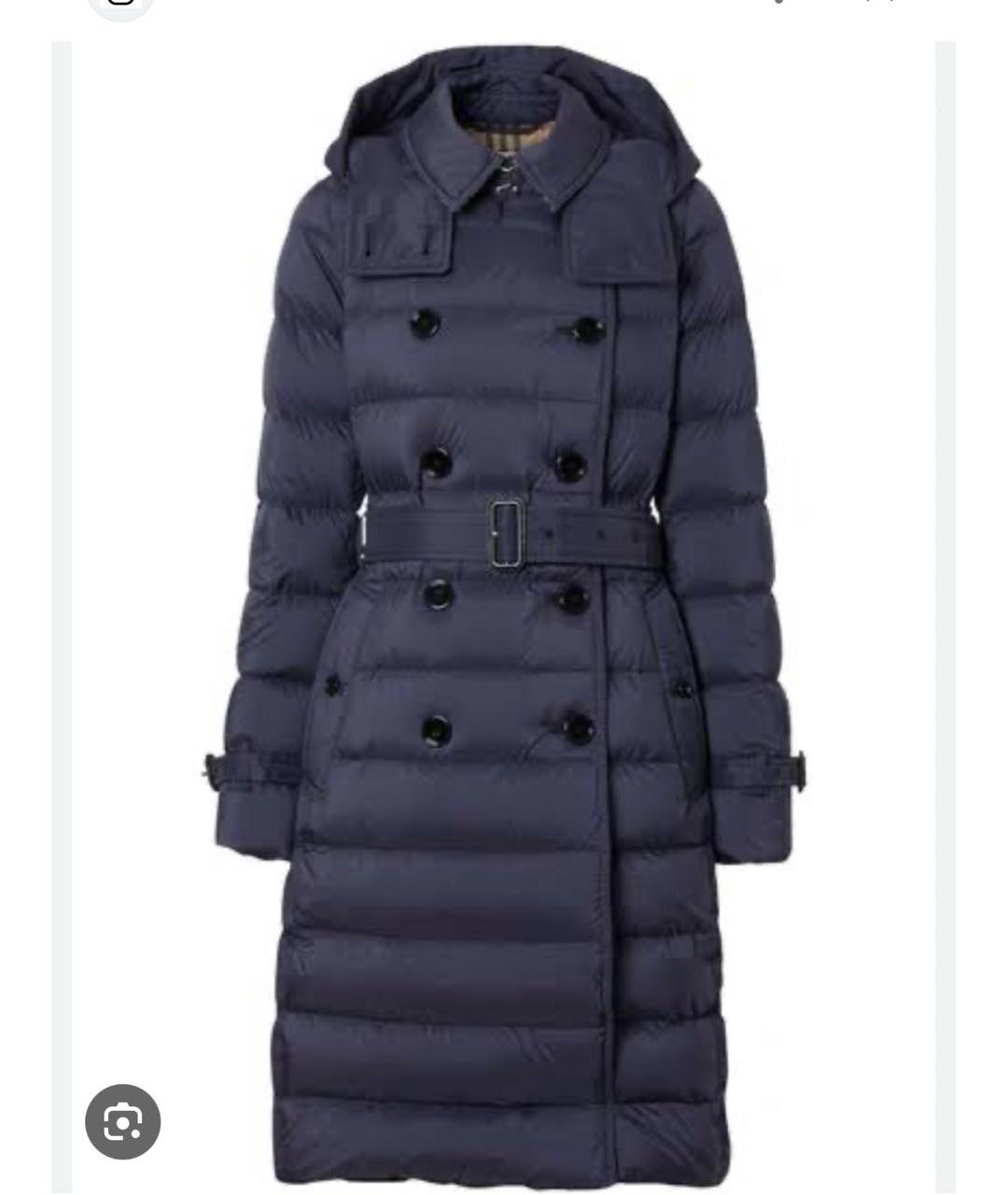 BURBERRY Темно-синий пуховик, фото 8