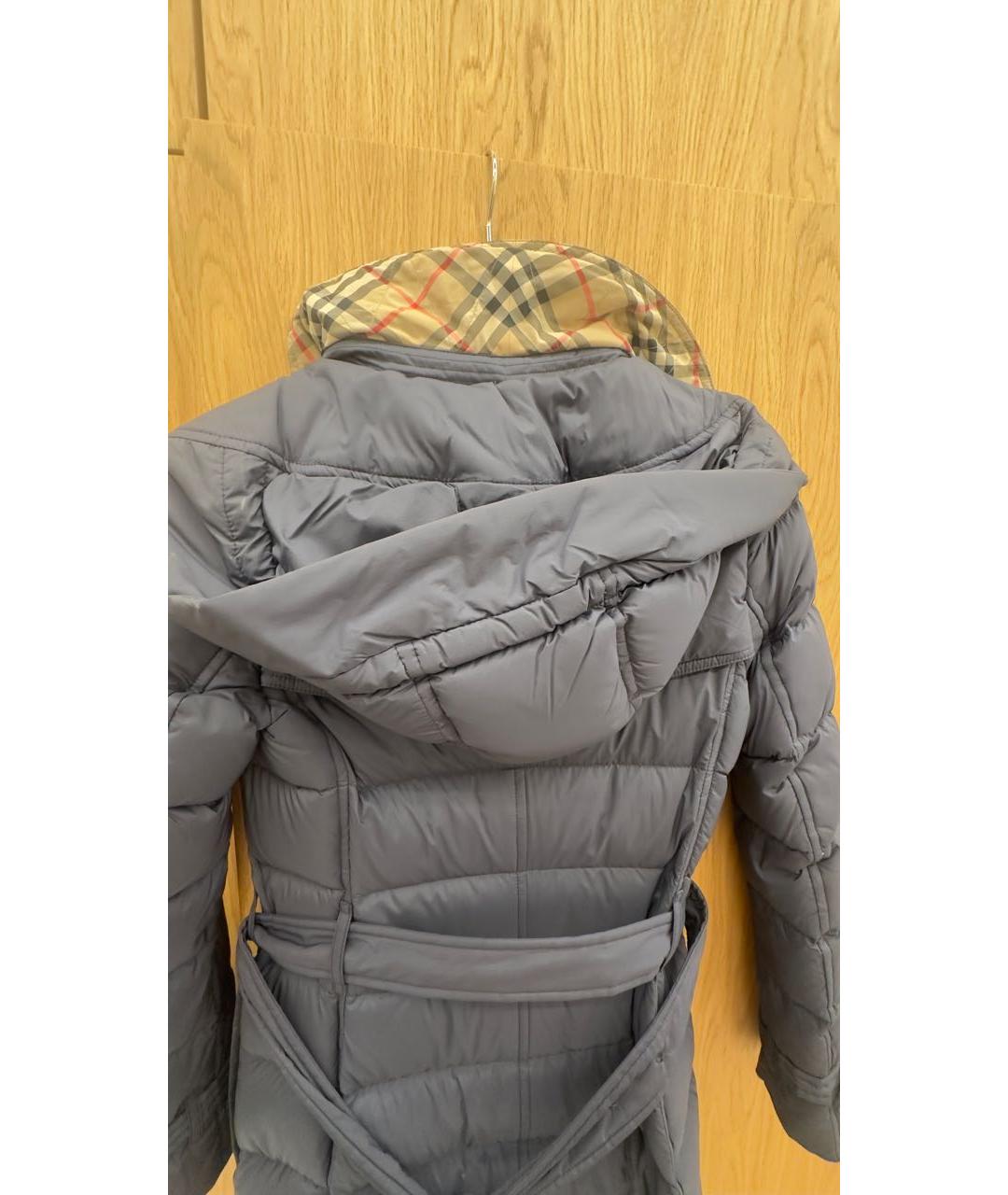 BURBERRY Темно-синий пуховик, фото 6