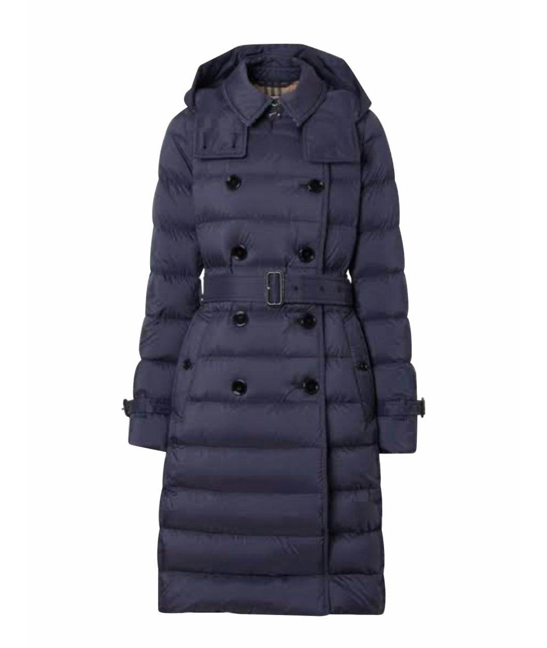 BURBERRY Темно-синий пуховик, фото 1