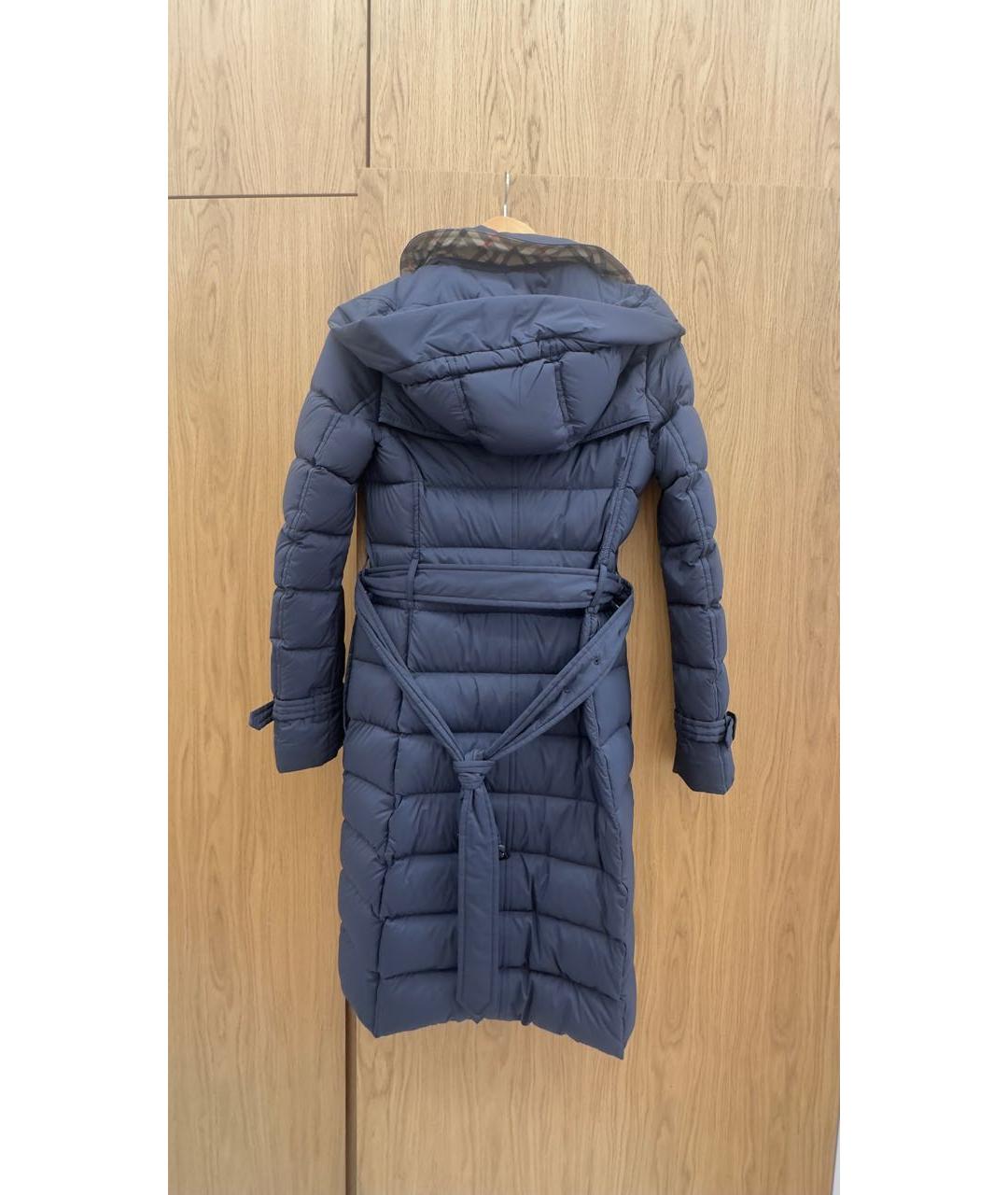 BURBERRY Темно-синий пуховик, фото 4