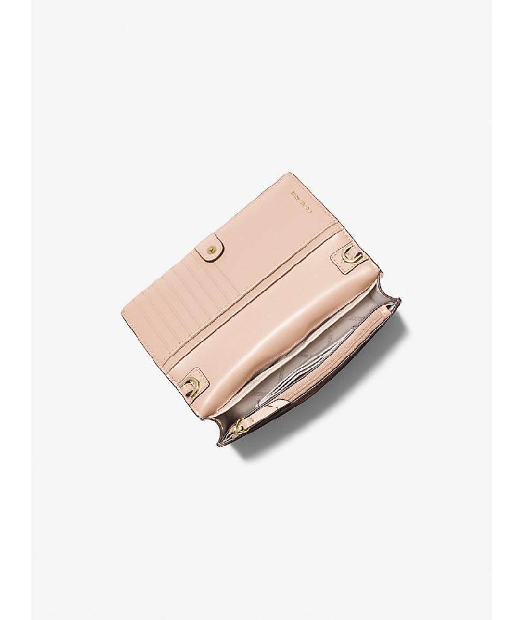 MICHAEL KORS Розовая сумка через плечо из искусственной кожи, фото 3