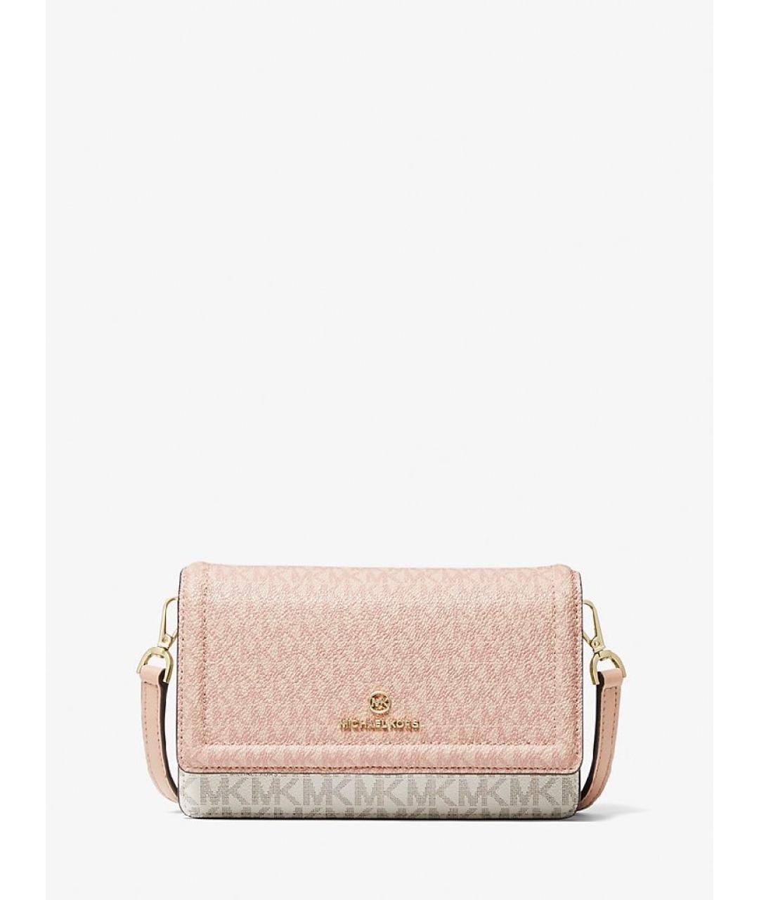 MICHAEL KORS Розовая сумка через плечо из искусственной кожи, фото 9