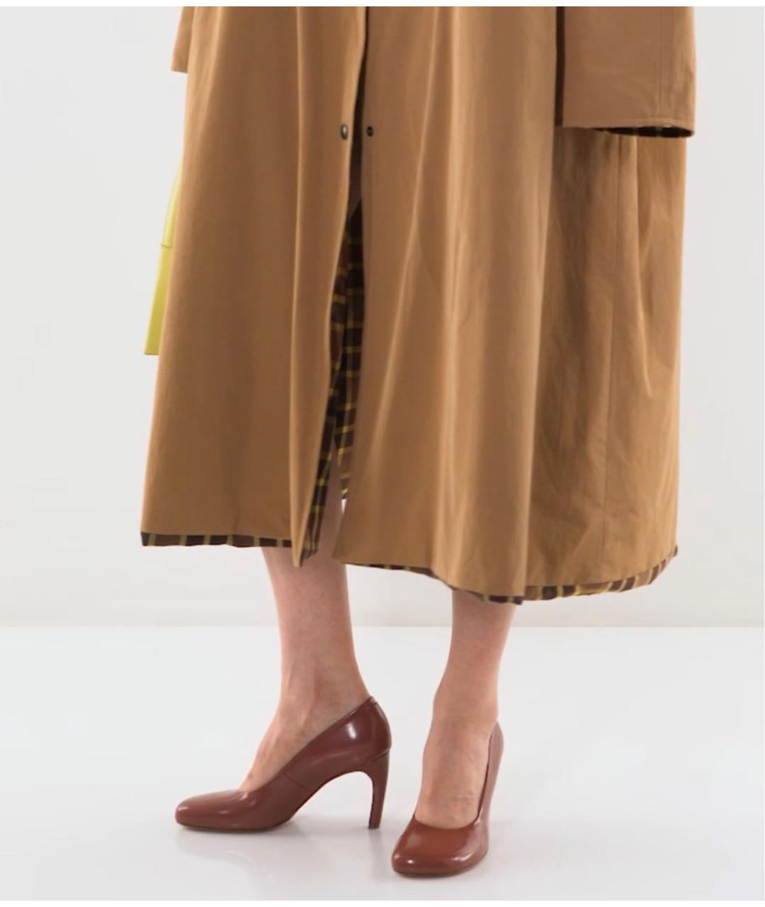 DRIES VAN NOTEN Бежевые кожаные туфли, фото 8