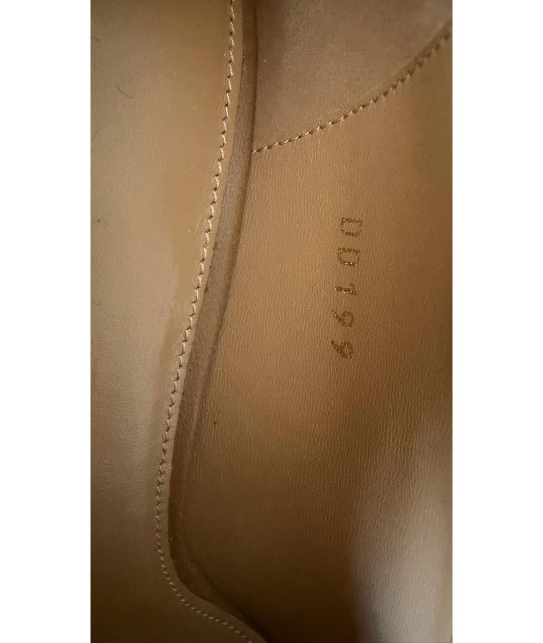 DRIES VAN NOTEN Бежевые кожаные туфли, фото 7